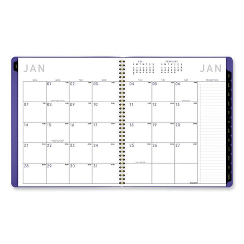 Contemporary Monthly Planner, 11.38 X 9.63, Purple Cover, 12-month (jan To Dec): 2026