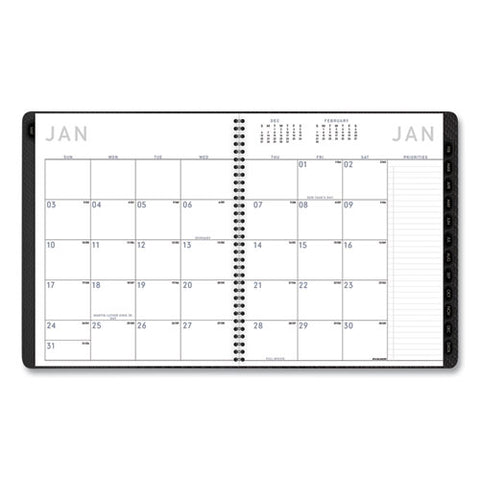 Contemporary Monthly Planner, Premium Paper, 11 X 9, Graphite Cover, 12-month (jan To Dec): 2025