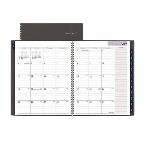 Dayminder Academic Weekly/monthly Desktop Planner, 11 X 8.5, Charcoal Cover, 12-month (july To June): 2024 To 2025