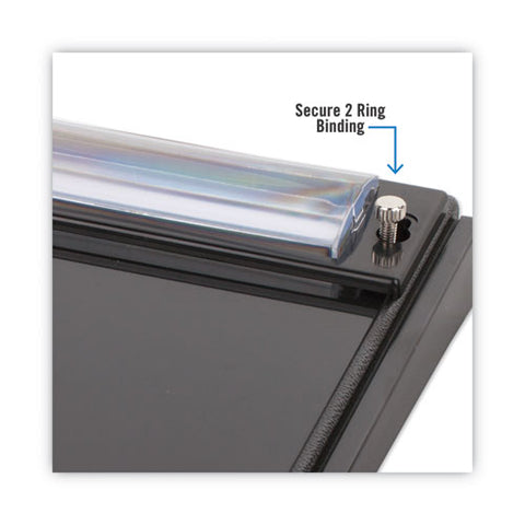Base For 5" X 8 Tear-off Daily Desk Calendar, 2 Posts, 5" X 8", Black