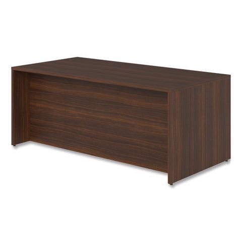 Alera Seville Series Single Pedestal Desk, Left Pedestal, 72" X 36" X 29", Mahogany