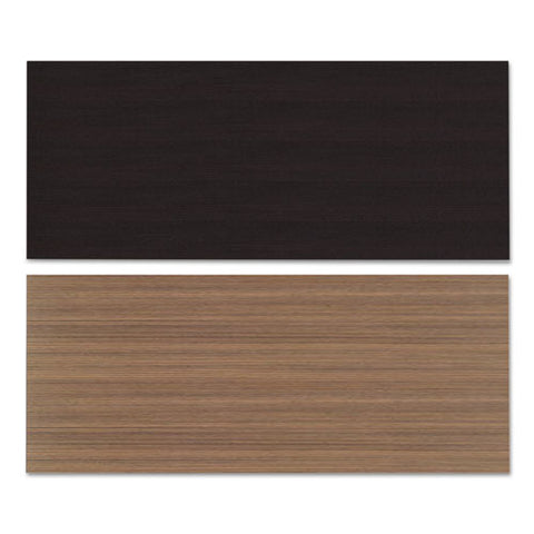 Reversible Laminate Table Top, Rectangular, 71.5w X 29.5d, Espresso/walnut