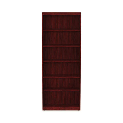 Alera Valencia Series Bookcase, Six-shelf, 31.75w X 14d X 80.25h, Mahogany