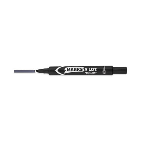 Marks A Lot Large Desk-style Permanent Marker, Broad Chisel Tip, Black, Dozen