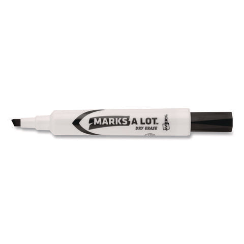Marks A Lot Desk-style Dry Erase Markers, Broad Chisel Tip, Black