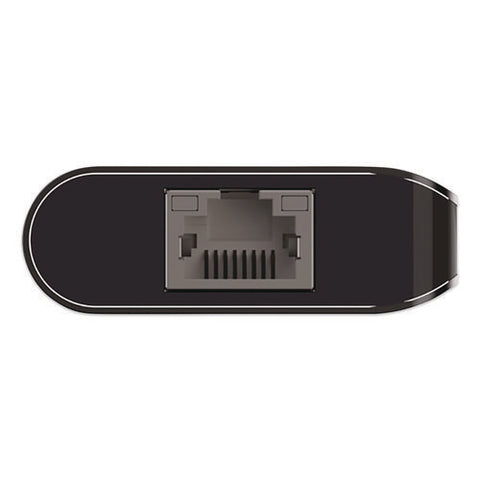 Connect 6-in-1 Usb-c Multiport Adapter Hub, 6-port, Gray