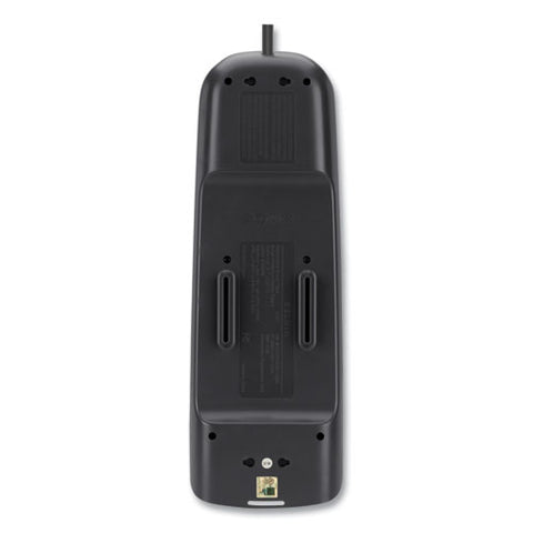 Home/office Surge Protector, 12 Ac Outlets, 6 Ft Cord, 3,996 J, White/black