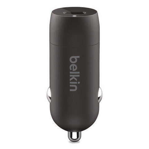 Boost Charge Usb-pd Car Charger + Lightning To Usb-c Cable, 20 W, Usb-c, Black