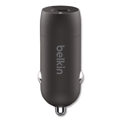 Boost Charge Usb-pd Car Charger + Lightning To Usb-c Cable, 30 W, Usb-c, Black