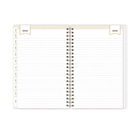 Day Designer Tile Weekly/monthly Planner, Geometric Artwork, 8 X 5, Blue/white Cover, 12-month (jan To Dec): 2026