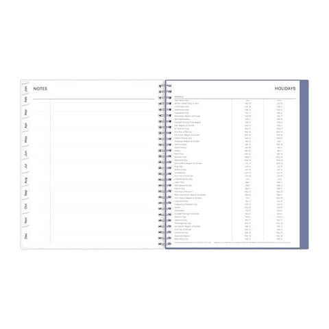 Lindley Monthly Planner, Floral Artwork, 10 X 8, White/blue/green Cover, 12-month (jan To Dec): 2026