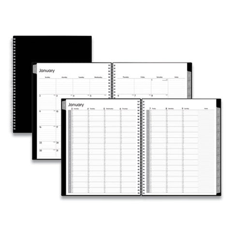 Enterprise Weekly Appointment Planner, 11 X 8.5, Black Cover, 12-month (jan To Dec): 2026