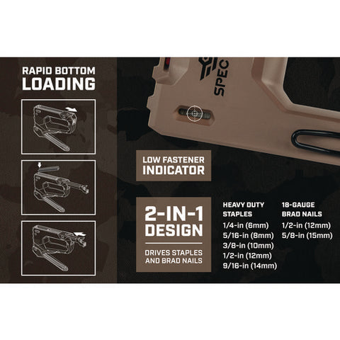 Hi-start Hand Tacker, T50 Style Staples (0.25" To 0.56") And 18-gauge Brads (0.5" To 0.63")