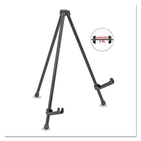 Instant Table-top Easel, 14.25" Tall, Metal, Black, Supports Up To 5 Lb