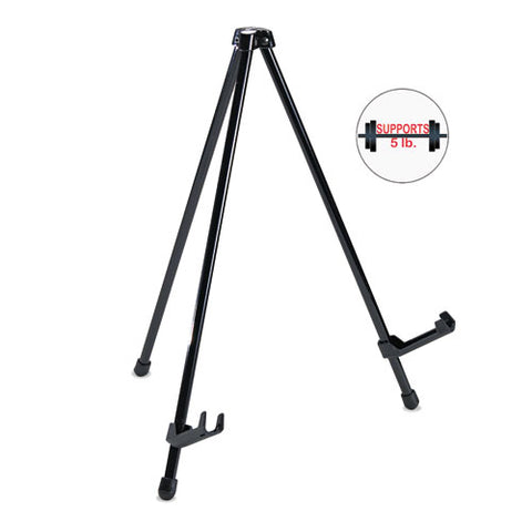 Instant Table-top Easel, 14.25" Tall, Metal, Black, Supports Up To 5 Lb
