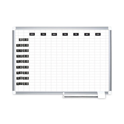Heavy-duty Board Magnet Labels, Days Of The Week (monday-sunday), 1" Tall, White Characters, Black Background, 7/pack