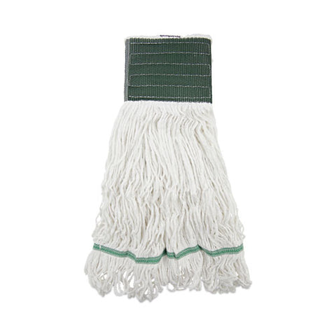 Loop End Rayon Mop Head, Rayon, Medium, 14 Oz, White, Dozen