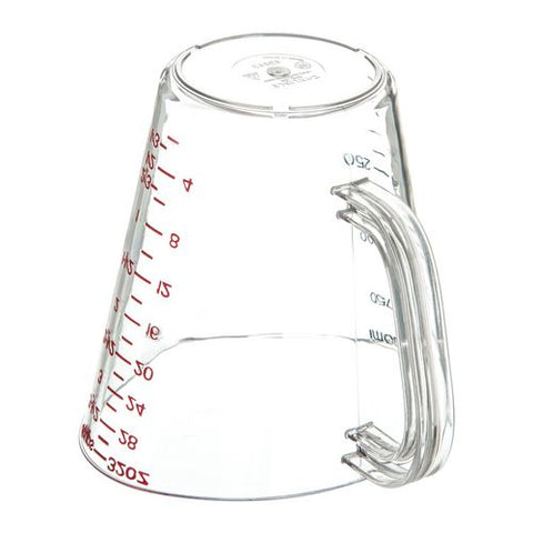 Commercial Measuring Cup, 1 Qt, Plastic, Clear