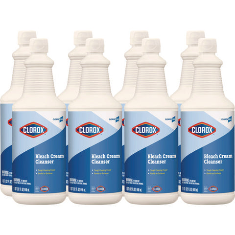 Cloroxpro Bleach Cream Cleanser, 32 Oz Bottle, 8/carton