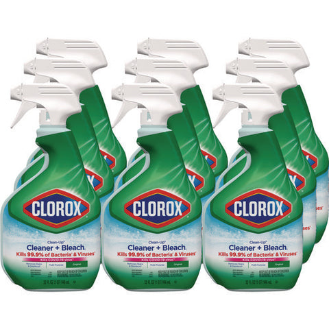 Clean-up Cleaner + Bleach, Original, 32 Oz Spray Bottle, 9/carton