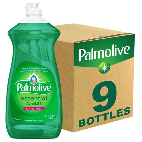 Dish Soap Liquid, Fresh Scent, 28 Oz Bottle, 9/carton