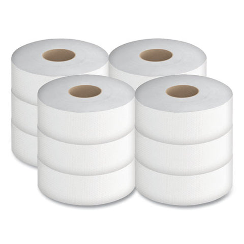 Select Jumbo Bath Tissue, Septic Safe, 2-ply, 3.3" X 1,000 Ft, White, 12 Rolls/carton