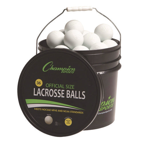 Bucket Of Lacrosse Balls, Regulation Size, White, 36 Balls/bucket