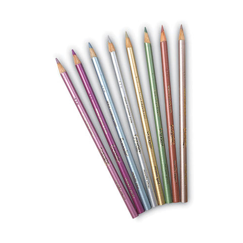Metallic Colors Pencil Set, Assorted Metallic Lead And Barrel Colors, 8/pack