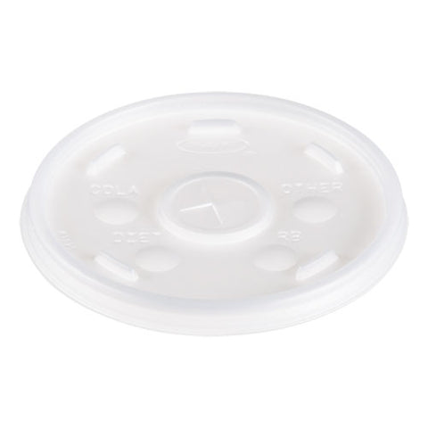 Plastic Lids, Straw-slot Lid, Fits 12 Oz To 24 Oz Hot/cold Foam Cups, Translucent, 100/pack, 10 Packs/carton