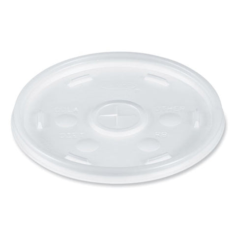 Cold Cup Lids, Fits 8 Oz To 32 Oz Cold Cups/containers, Plastic, Translucent, 100/sleeve, 10 Sleeves/carton
