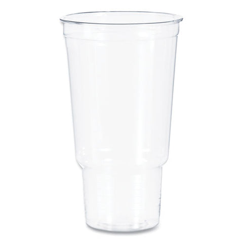 Ultra Clear Pedestal Pet Cups, 32 Oz, Plastic, Clear, 25/bag, 20 Bags/carton