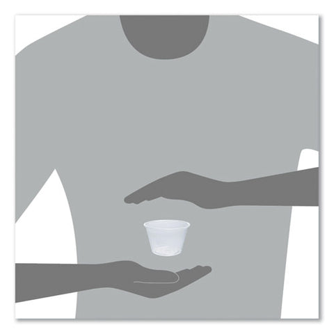 Conex Complements Portion/medicine Cups, 4 Oz, Plastic, Clear, 125/bag, 20 Bags/carton