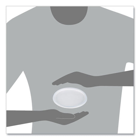 Plastic Lids For Foam Containers, Flat, Vented, Fits 24 Oz To 32 Oz, Translucent, 100/pack, 5 Packs/carton