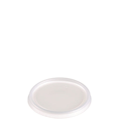 Non-vented Cup Lids, Fits 6 Oz Hot Cups/2 Oz To 4 Oz Food Containers, Plastic, Translucent, 1,000/carton
