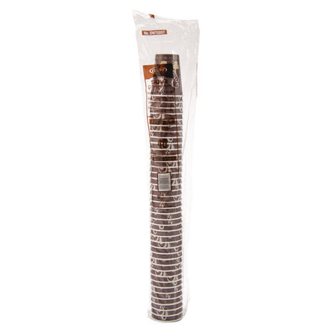 Thermoguard Insulated Paper Hot Cups, 8 Oz, Steam Print Design, 1,000/carton