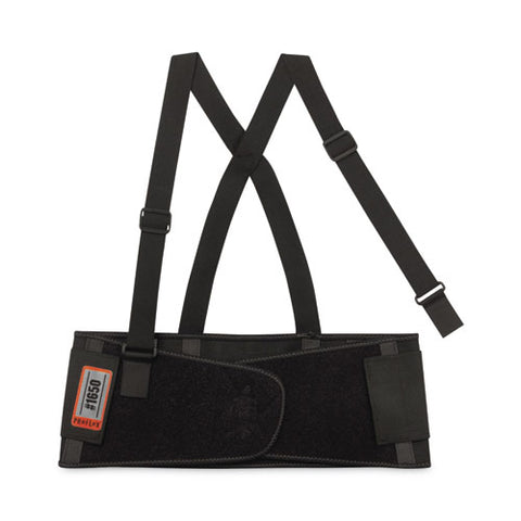 Proflex 1650 Economy Elastic Back Support Brace, 3x-large, 46" To 52" Waist, Black
