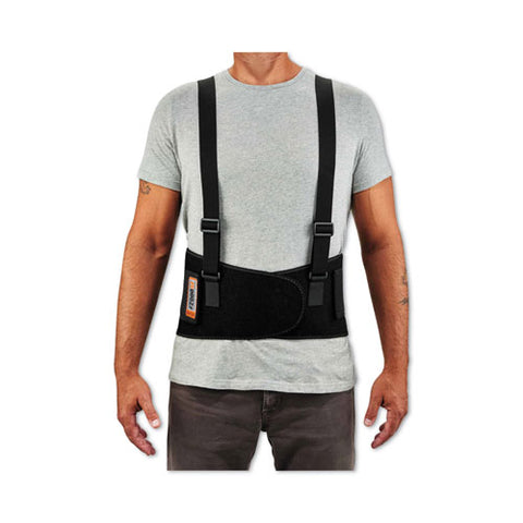 Proflex 2000sf High-performance Spandex Back Support Brace, 4x-large, 52" To 58" Waist, Black
