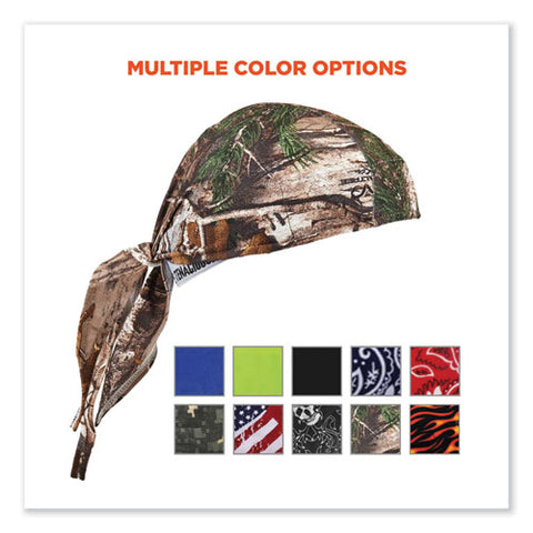 Chill-its 6615 High-performance Bandana Doo Rag With Terry Cloth Sweatband, One Size Fits Most, Realtree Xtra