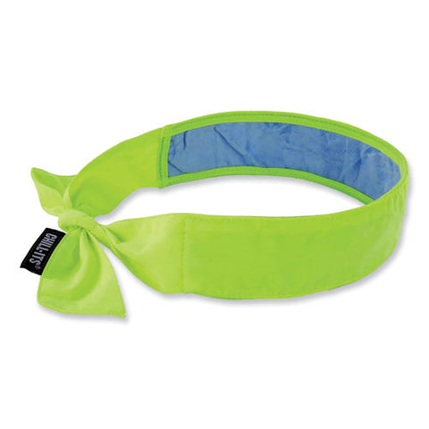 Chill-its 6700ct Cooling Bandana Pva Tie Headband, One Size Fits Most, Lime