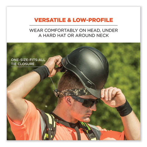 Chill-its 6700ct Cooling Bandana Pva Tie Headband, One Size Fits Most, Skulls