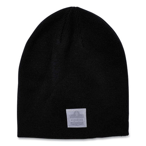 N-ferno 6812 Rib Knit Beanie, One Size Fits Most, Black