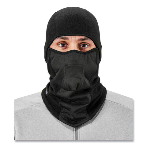 N-ferno 6823 Hinged Balaclava Face Mask, Fleece, One Size Fits Most, Black