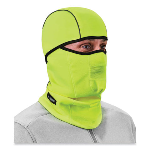 N-ferno 6823 Hinged Balaclava Face Mask, Fleece, One Size Fits Most, Lime