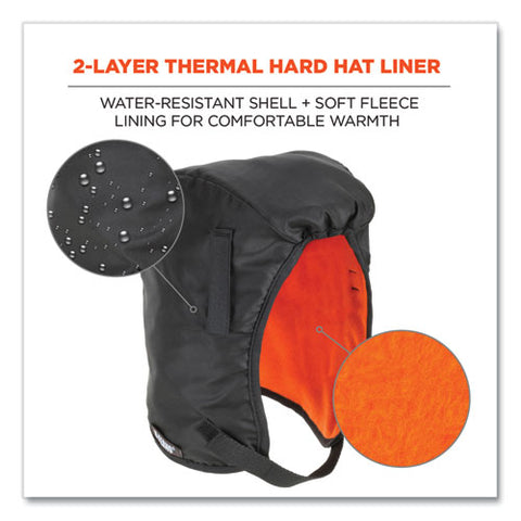 N-ferno 6840 2-layer Poly Regular Winter Liner, Fleece/polyester, One Size Fits Most, Black