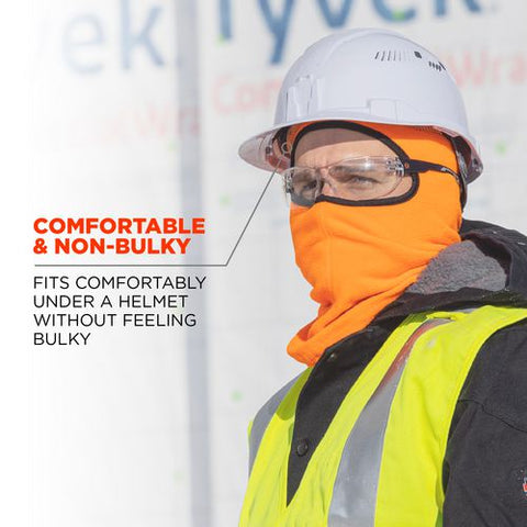 N-ferno 6821 Fleece Balaclava Face Mask, One Size Fits Most, Orange