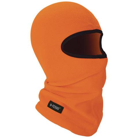 N-ferno 6821 Fleece Balaclava Face Mask, One Size Fits Most, Orange