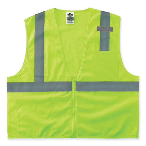 Glowear 8210z Class 2 Economy Mesh Vest, Polyester, Lime, 4x-large/5x-large