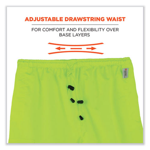 Glowear 8915 Class E Hi-vis Rain Pants, 2x-large, Lime