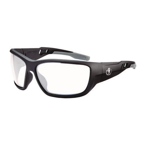 Skullerz Baldr Anti-scratch/anti-fog Safety Glasses, Matte Black Nylon Impact Frame, Clear Polycarbonate Lens