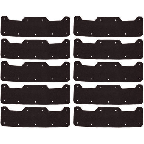 Skullerz 8953 Hard Shell Bump Cap Sweatband Replacement, Black, 10/pack